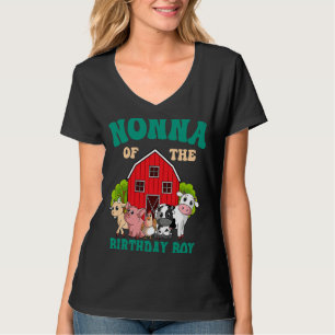 Camiseta Nonna Del Cumpleaños De La Familia De Animales De 