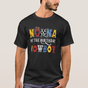 Camiseta Nonna del cumpleaños del vaquero del rodeo occiden