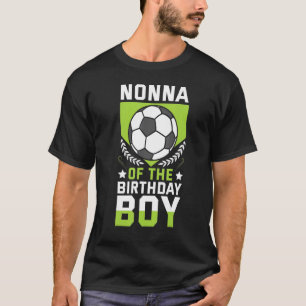 Camiseta Nonna Del Equipo Bday Del Jugador De Fútbol De Cum