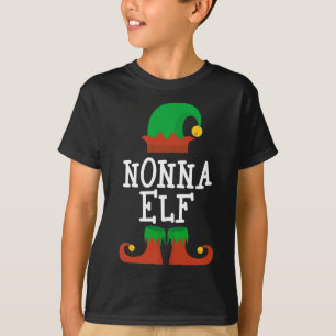Camiseta Nonna Elf Navidades Divertido regalo de Navidad