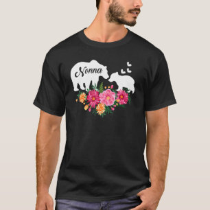 Camiseta Nonna Flor Floral Oso de oso mami abuela madre