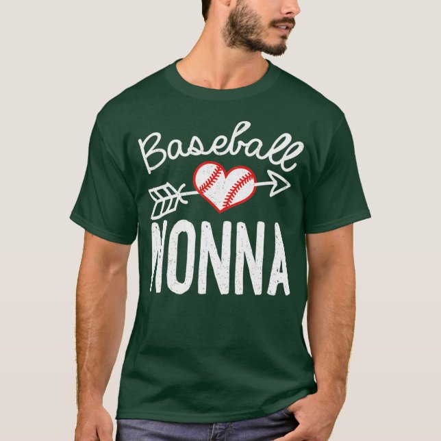 Camiseta Nonna Grandma de béisbol (Anverso)