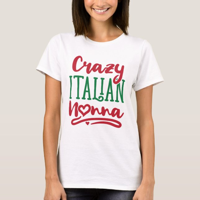 Camiseta Nonna italiana loca (Anverso)
