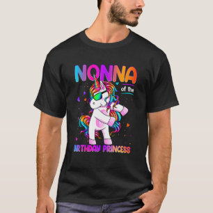 Camiseta Nonna of the Birthday Princess Chica Dabbing Unico