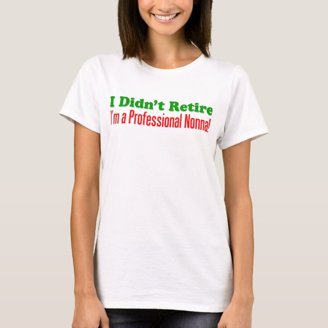 Camiseta Nonna profesional (Anverso)
