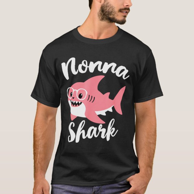 Camiseta Nonna Shark Mother's Day Grandma Funny  (Anverso)