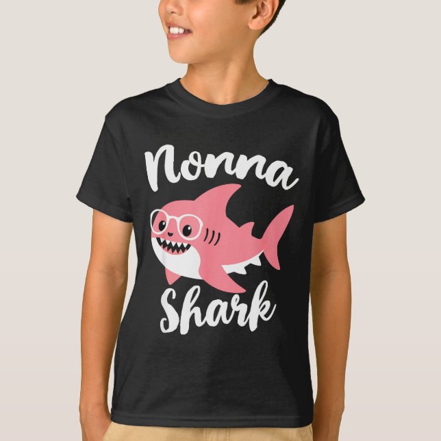 Camiseta Nonna Shark Mother's Day Grandma Funny  (Anverso)