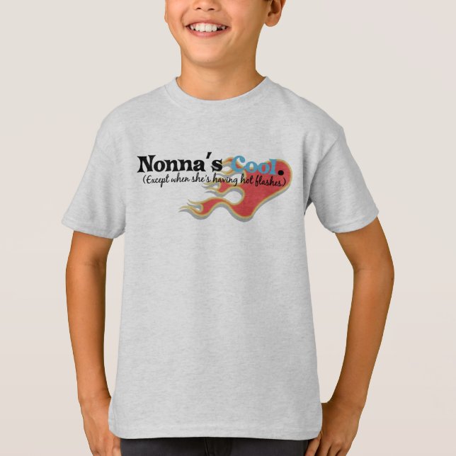 Camiseta Nonna tiene flashes calientes (Anverso)