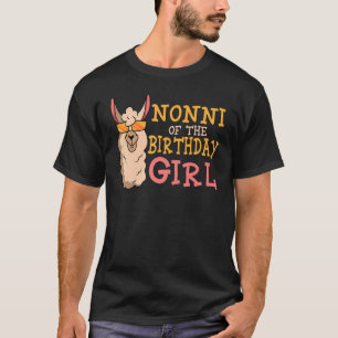 Camiseta Nonni De La Chica De Cumpleaños Lama Bday Fiesta C