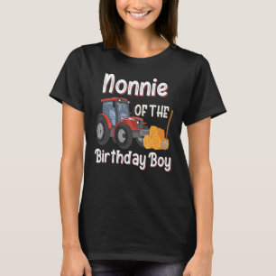 Camiseta Nonnie De Birthday Boy Farm Tractor Farmer Bir