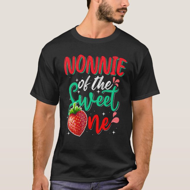 Camiseta Nonnie De Sweet One Birthday Party Theme Match (Anverso)