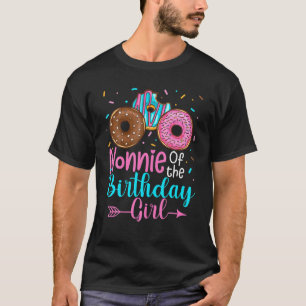 Camiseta Nonnie Del Chica De Cumpleaños Donut Fiesta Family