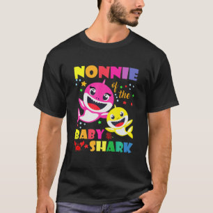 Camiseta Nonnie Del Padre Del Tiburón De Cumpleaños, Mamá C