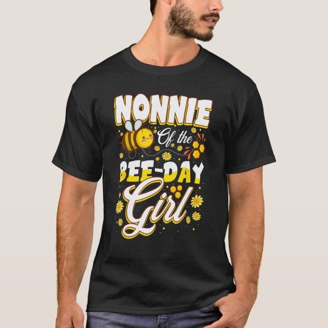 Camiseta Nonnie Graciosa Del Chica De Abeja Cute Nacimiento (Anverso)