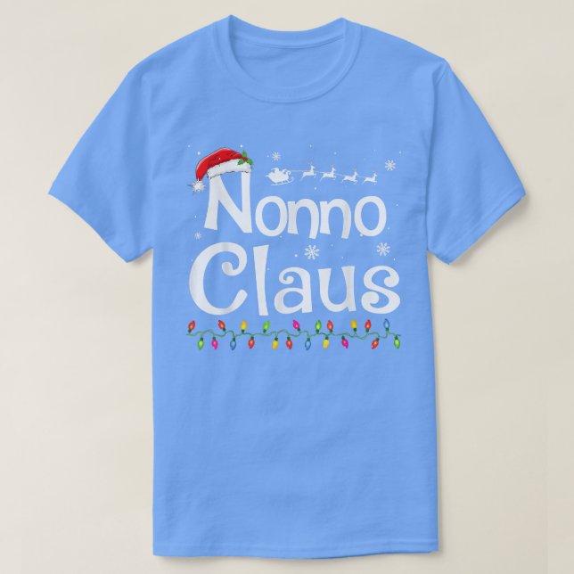 Camiseta Nonno Claus Funny Grandma Santa Pajamas Navidades (Diseño del anverso)