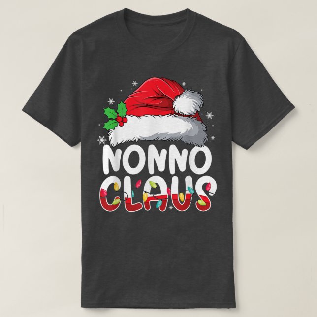 Camiseta Nonno Claus Mateo Familia Pajamas Gracioso Christm (Diseño del anverso)