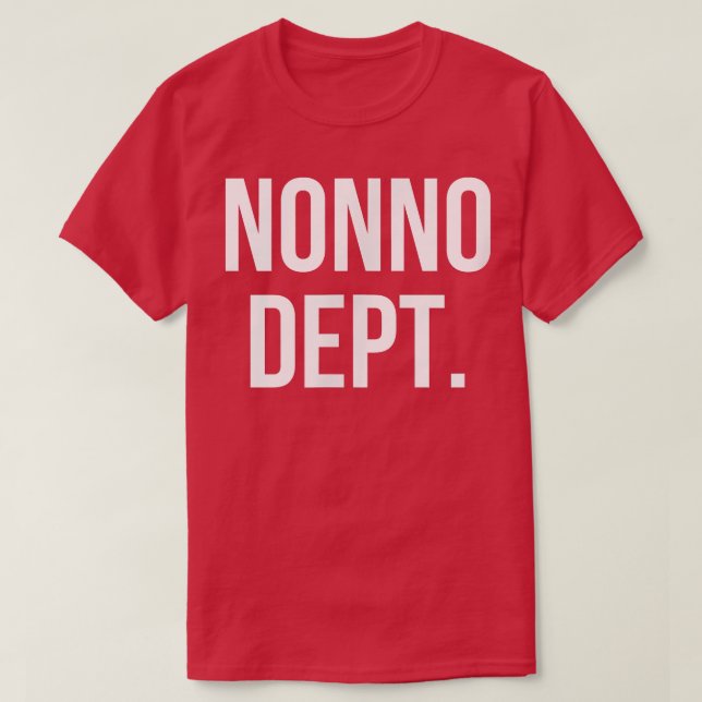 Camiseta Nonno Dept  (Diseño del anverso)