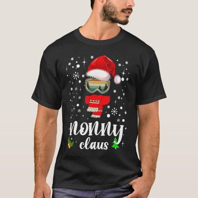 Camiseta Nonny Claus Santa Claus Xmas For Mom Grandma (Anverso)