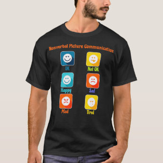 Camiseta Nonverbal Picture Communication Autism ABA SLP Spe