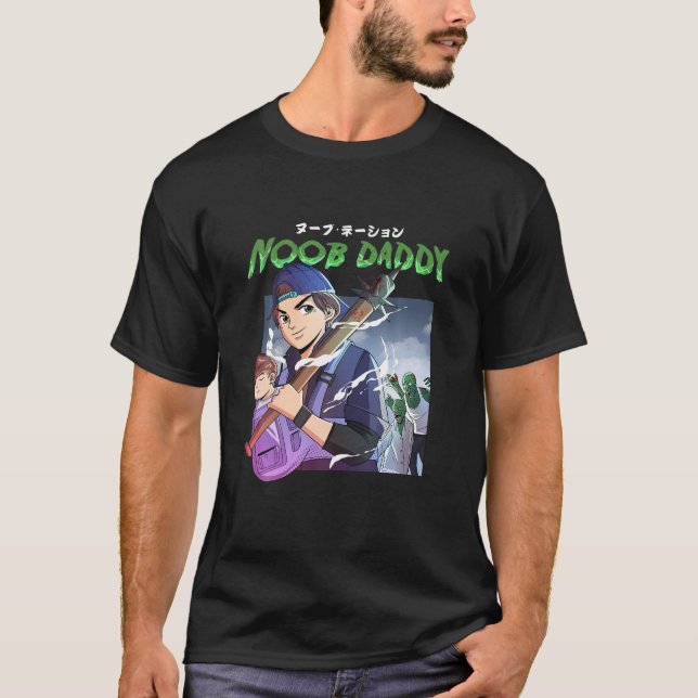 Camiseta Noob Daddy Zombie Apocalypse Tee (Anverso)