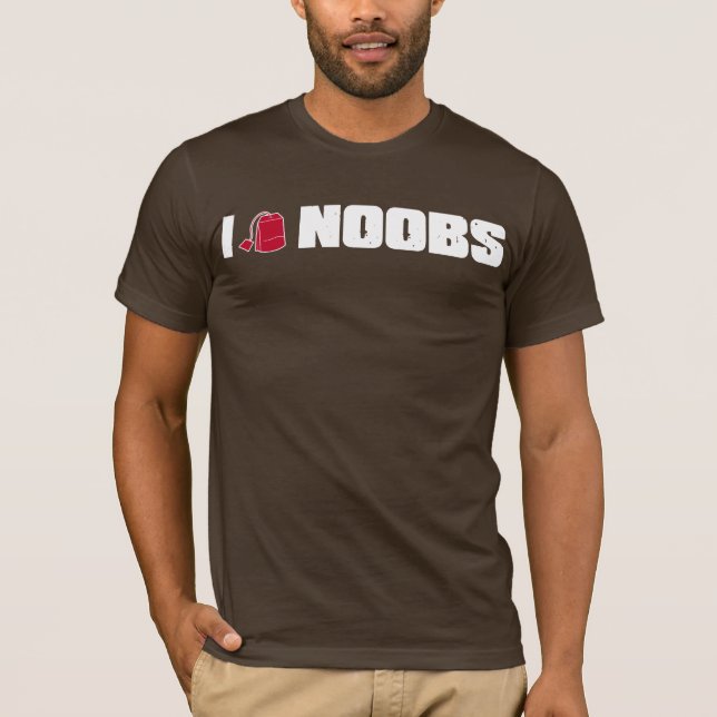 Camiseta Noobs I (de la bolsita de té) (Anverso)