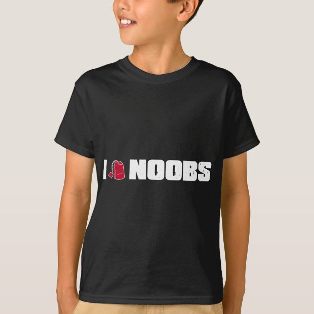 Camiseta Noobs I (de la bolsita de té) (Anverso)