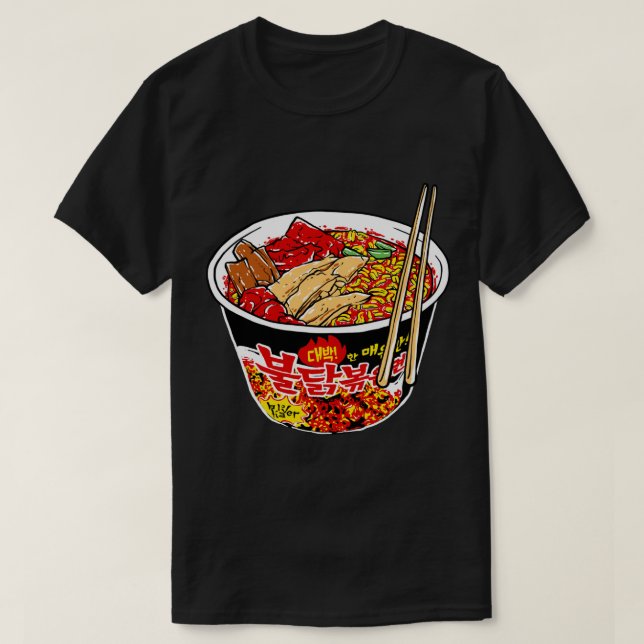 Camiseta Noodle coreano de Samyang (Diseño del anverso)