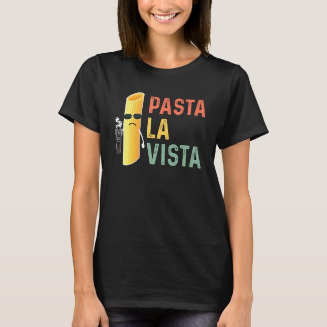 Camiseta Noodle de época con arma de fuego - Pasta La Vista (Anverso)