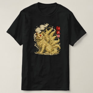 Camiseta Noodle Kitsune – Espíritu de Zorro Japonés Hecho d