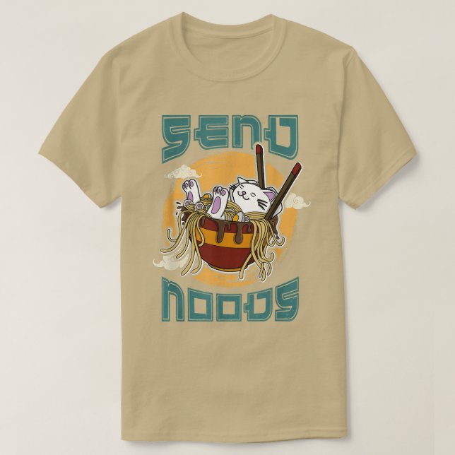 Camiseta Noodles de Japón Ramen Noodle Cocina japonesa 1307 (Diseño del anverso)