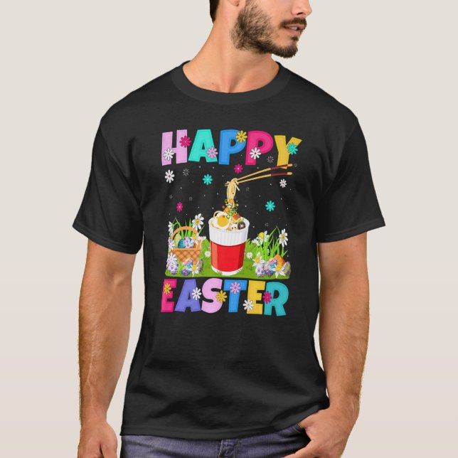 Camiseta Noodles Happy Easter Bungalows Cup Noodles Easter  (Anverso)