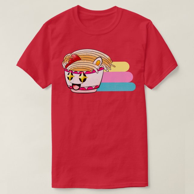 Camiseta Noodles japoneses de Ramen Kawaii Japón (Diseño del anverso)