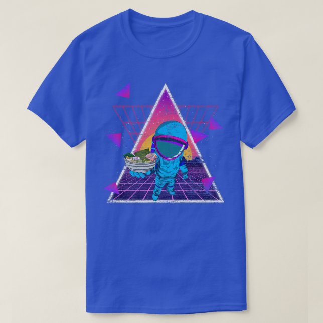 Camiseta Noodles Ramen Astronau de vaporwave estético de ar (Diseño del anverso)