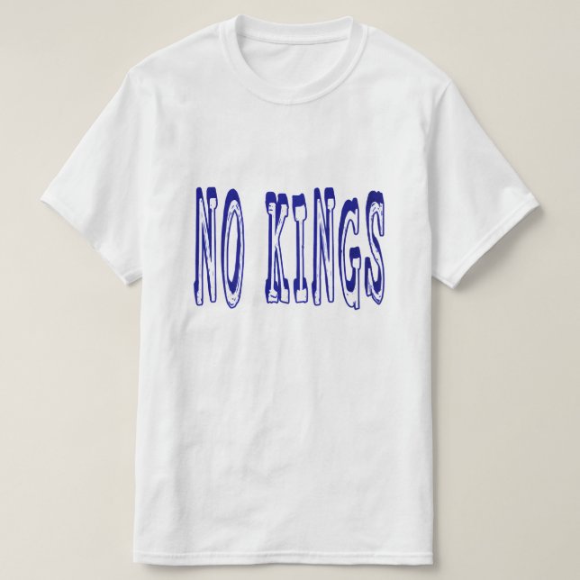 Camiseta NOP con Crown - Anti-King Bold Statement Design T (Diseño del anverso)