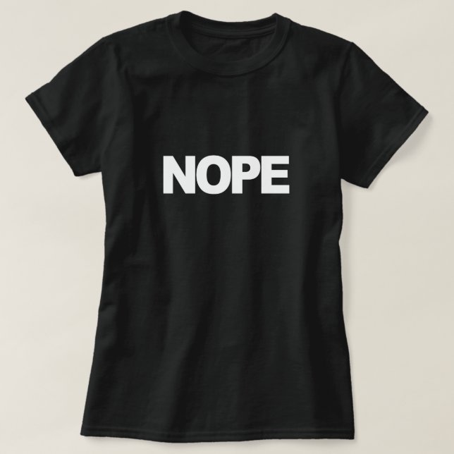 CAMISETA NOPE (Diseño del anverso)