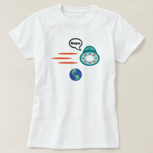 Camiseta Nope Aliens UFO