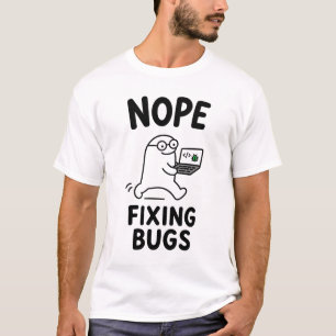 Camiseta Nope Arreglando Errores Divertido Lindo Personaje