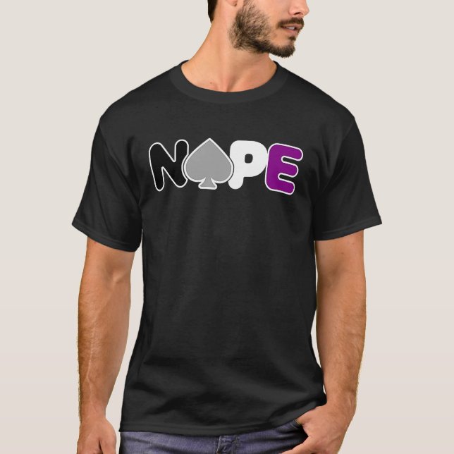 Camiseta NOPE Asexualidad del Orgullo Asexual Alusión de la (Anverso)