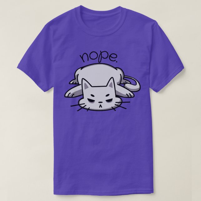 Camiseta Nope Cat (Diseño del anverso)