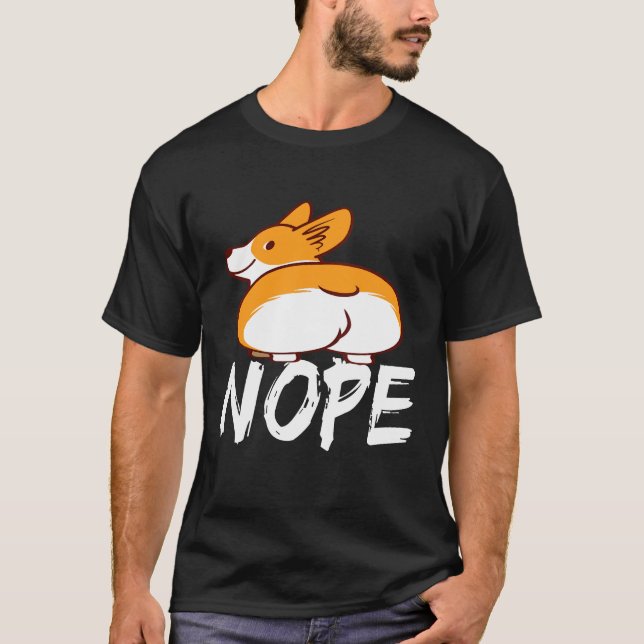 Camiseta Nope Corgi (2) (Anverso)