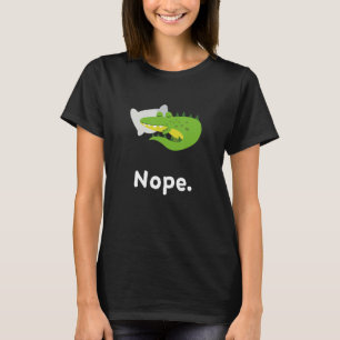 Camiseta Nope Crocodil Crocodil Nap Duerme Durmiendo Pajama