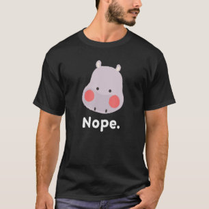 Camiseta Nope Hippo Nap Sleeping Pajama Nightown 4