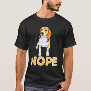 Camiseta Nope Lazy Beagle Beagle Dog Mascota Dueño