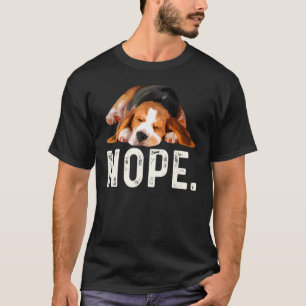Camiseta Nope Lazy Beagle Dog