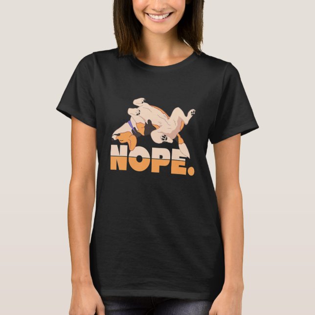 Camiseta Nope Lazy Beagle Dog (Anverso)