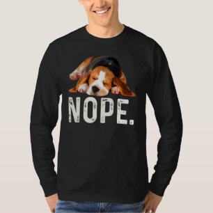 Camiseta Nope Lazy Beagle Dog