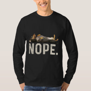 Camiseta Nope Lazy Dachshund