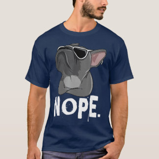 Camiseta Nope Lazy Frenchie Para El Bulldog Francés Perro L