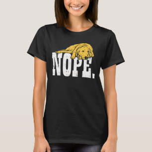 Camiseta Nope Lazy Golden Retriever Labrador Dueño de Perro