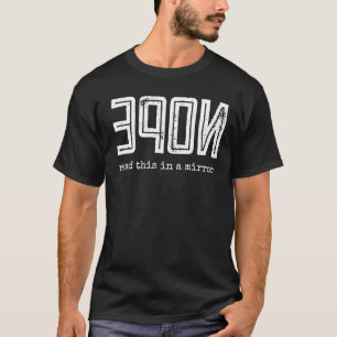 Camiseta NOPE leyó esto en la tipografía retro vintage espe